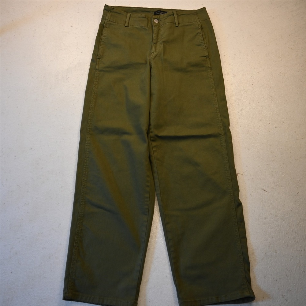 Banana Republic 4 High Rise Straight Fit Green Stretch Denim Womens Jeans